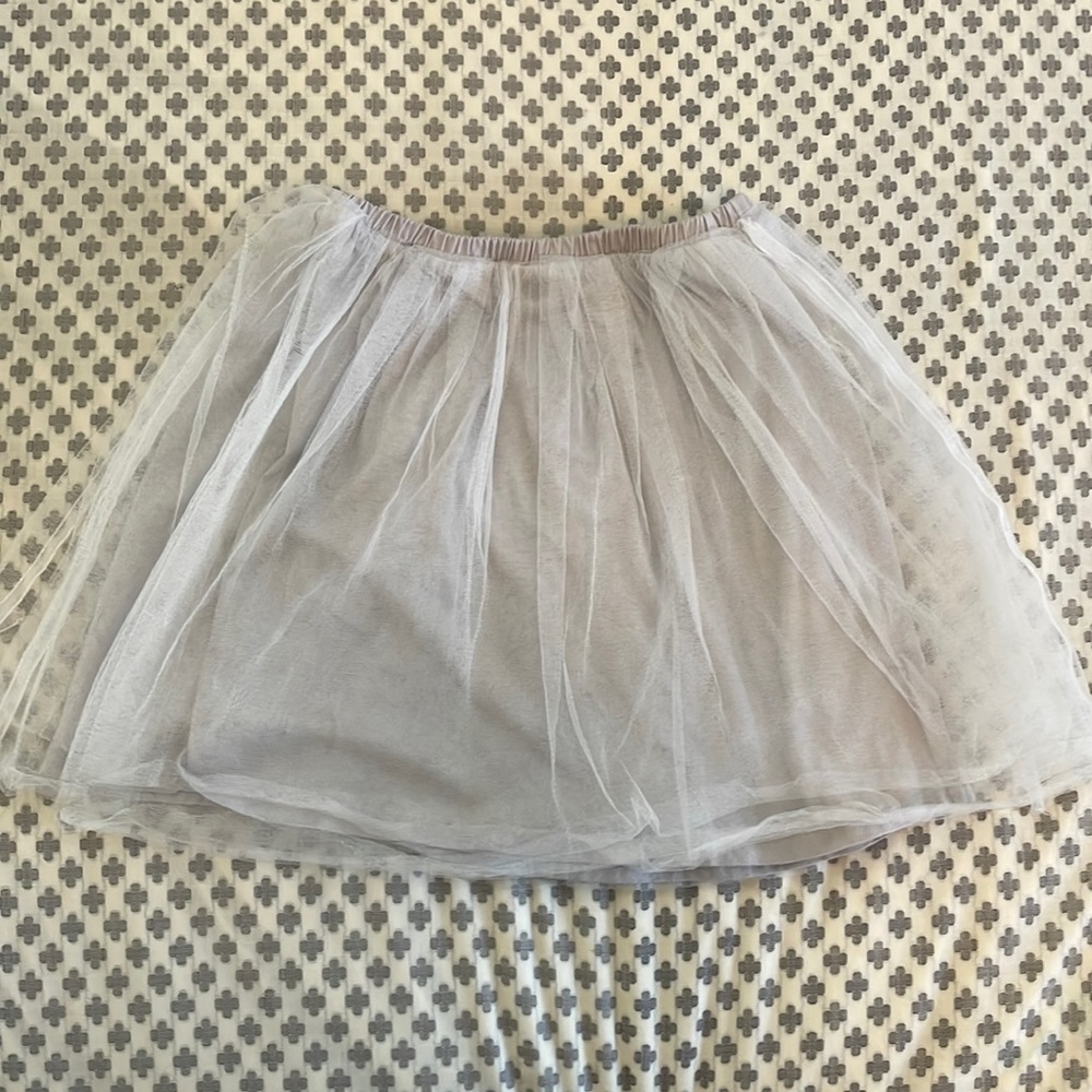 Light grey crew cuts tulle skirt